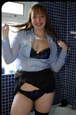 Cherry Adams at the end of her 1st wetlook shoot